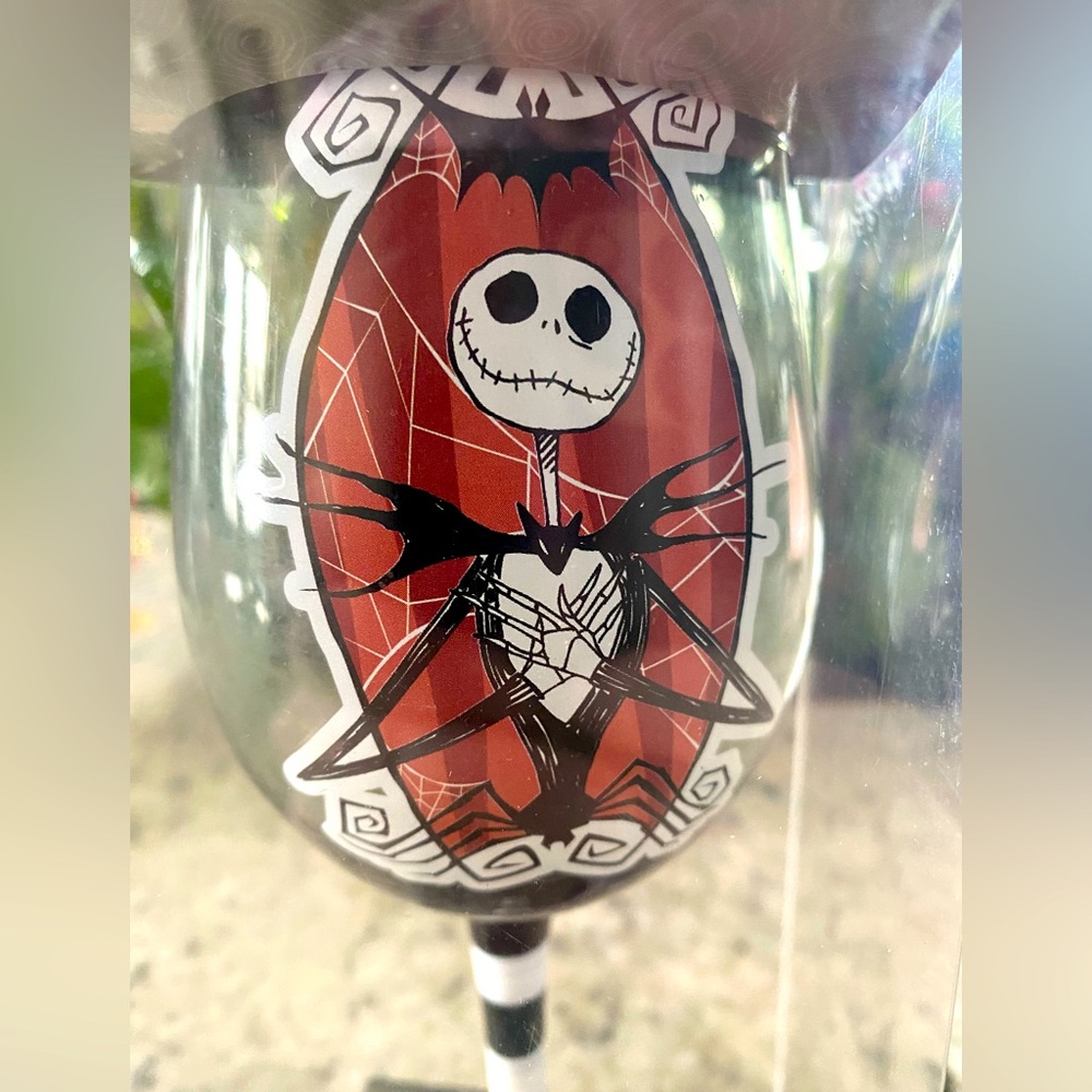 Nightmare Before Christmas Jack Wine Glass